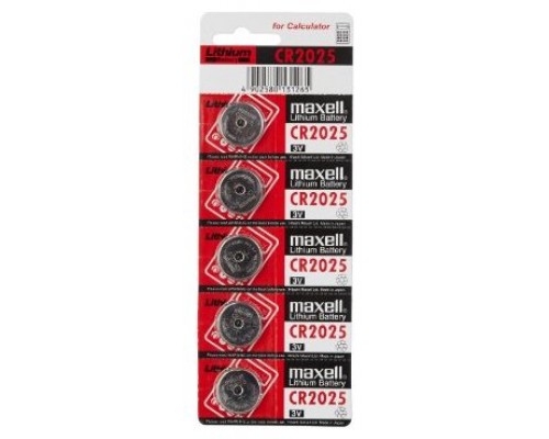 PILAS CR2025 MAXELL CR2025-B5 3V BLISTER 5 UNIDADES