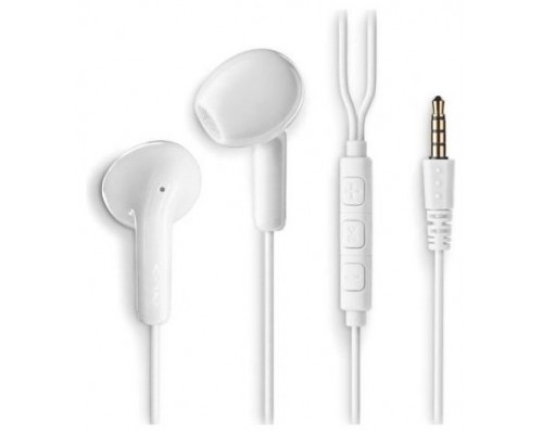 NGS Auricular Blanco Estéreo con cable JACK 3.5 mm