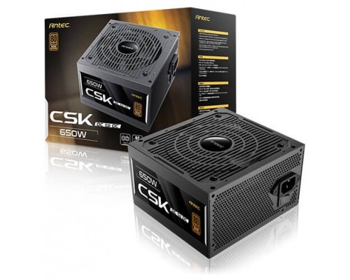 Antec CSK650DC EC unidad de fuente de alimentaciÃ³n 650 W 20+4 pin ATX ATX Negro