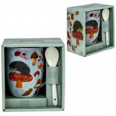 Taza cerámica con cuchara enesco erizo