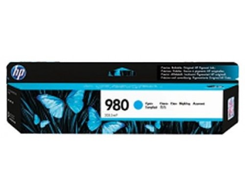 HP 980 Cyan Original Ink Cartridge cartucho de tinta 1 pieza(s) Rendimiento estÃ¡ndar