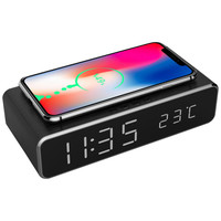 Gembird DAC-WPC-01 despertador Reloj despertador digital Negro Gembird DAC-WPC-01 despertador Reloj despertador digital Negro