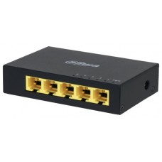 Dahua Technology Access DH-PFS3005-5GT switch No administrado L2 Gigabit Ethernet (10/100/1000) Negro