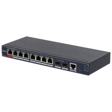 Dahua Technology PoE SG4010P-2F Gestionado L2 Gigabit Ethernet (10/100/1000) EnergÃ­a sobre Ethernet (PoE) Negro