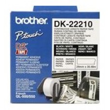 Etiquetas cinta continua brother blanca dk22210