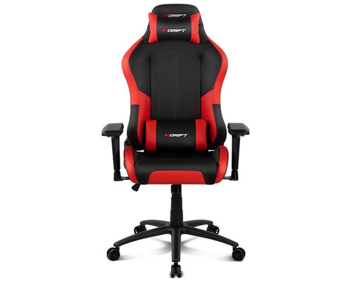 DRIFT DR250 Silla para videojuegos de PC Asiento acolchado tapizado Negro, Rojo