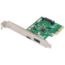 Digitus Tarjeta PCIe, USB Type-C&acirc;&bdquo;&cent; + USB-A