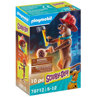 Playmobil scooby - doo! figura coleccionable bombero