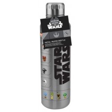 Botella metálica paladone star wars personajes