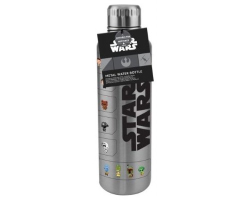 Botella metálica paladone star wars personajes