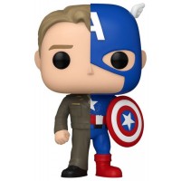 Funko pop marvel split steve rogers