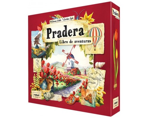 Juego mesa pradera: libro aventuras