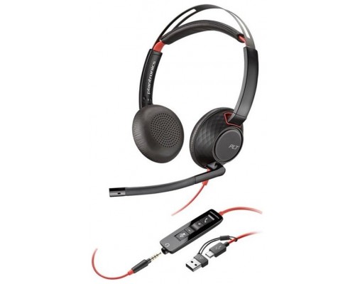 Auriculares poly blackwire 5220 negro