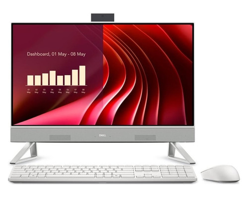 DELL EC24250 Intel Core 5 120U 60,5 cm (23.8") 1920 x 1080 Pixeles PC todo en uno 16 GB DDR5-SDRAM 512 GB SSD Windows 11 Pro Wi-Fi 6E (802.11ax) Blanco