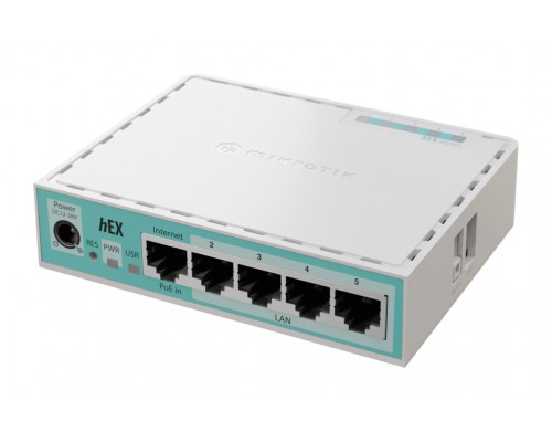 Mikrotik hEX router Gigabit Ethernet Blanco Mikrotik hEX router Gigabit Ethernet Blanco
