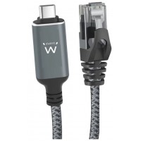 Ewent EC2002 cable de red Negro, Gris 2 m Cat6