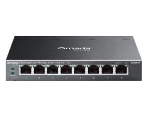 SWITCH SEMIGESTIONABLE TP-LINK OMADA ES208GP 8P 8xLAN