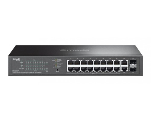 OMADA ES220GP switch Gestionado Gigabit Ethernet (10/100/1000) EnergÃa sobre Ethernet (PoE) Negro OMADA ES220GP switch Gestionado Gigabit Ethernet (10/100/1000) EnergÃa sobre Ethernet (PoE) Negro
