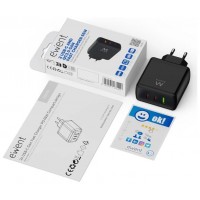 EWENT Cargador Gan Fast 65W 2 USB-C PD-1USB-A QC