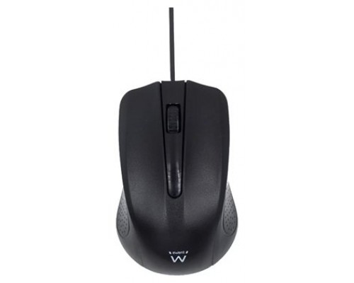 RATON EWENT EW3300 OPTICO 1000DPI USB NEGRO