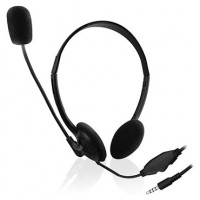 EWENT Auriculares diadema con micro mini jack