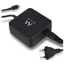 Ewent EW3980 adaptador e inversor de corriente Interior 65 W Negro