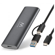 EWENT Carcasa USB 3.2 Gen 2 M.2 NVMe & SATA PCIe