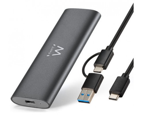 EWENT Carcasa USB 3.2 Gen 2 M.2 NVMe & SATA PCIe