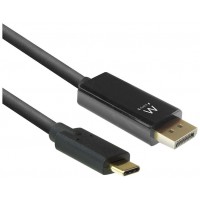 Ewent EW9826 adaptador de cable de vÃ­deo 2 m USB Tipo C DisplayPort Negro
