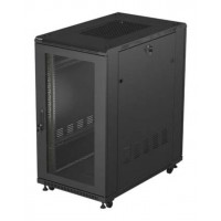 Lanberg FF01-6022-23B armario rack 22U Rack o bastidor independiente Negro