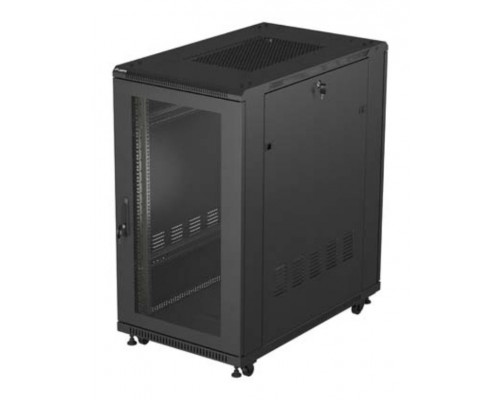 Lanberg FF01-6022-23B armario rack 22U Rack o bastidor independiente Negro