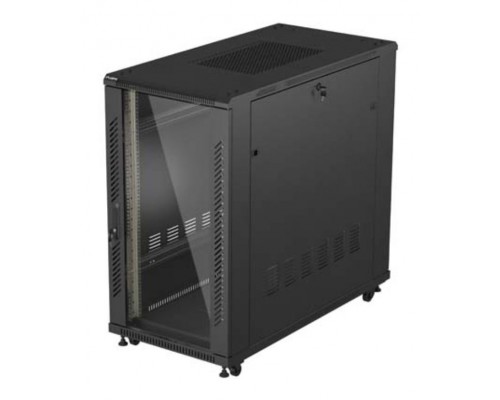 Lanberg FF01-6222-12B armario rack 22U Rack o bastidor independiente Negro