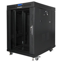 Lanberg FF01-6815-12BL armario rack 15U Rack o bastidor independiente Negro