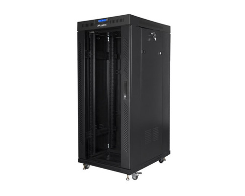 Lanberg FF01-8027-12BL armario rack 27U Rack o bastidor independiente Negro