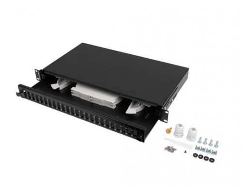 Lanberg FOP1-24SD-LQB panel de parcheo 1U