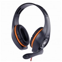 Gembird GHS-05-O auricular y casco Auriculares AlÃ¡mbrico Diadema Juego Negro, Naranja