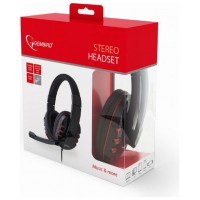 Gembird GHS-402 auricular y casco Auriculares AlÃ¡mbrico Diadema Juego Negro
