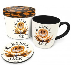 Set taza posavasos + lata pyramid