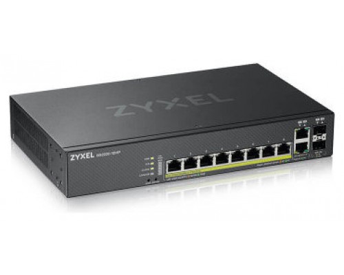 Zyxel GS2220-10HP-EU0101F switch Gestionado L2 Gigabit Ethernet (10/100/1000) EnergÃ­a sobre Ethernet (PoE) Negro