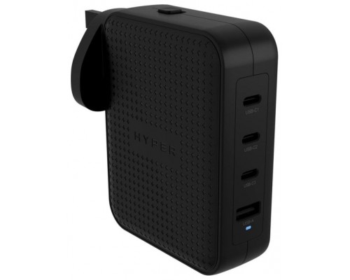 HYPER HJ1001BKWWGL cargador de dispositivo mÃ³vil Mando de videoconsola, TelÃ©fono mÃ³vil, Netbook, PortÃ¡til, Smartphone, Tableta Negro Corriente alterna Carga rÃ¡pida Interior