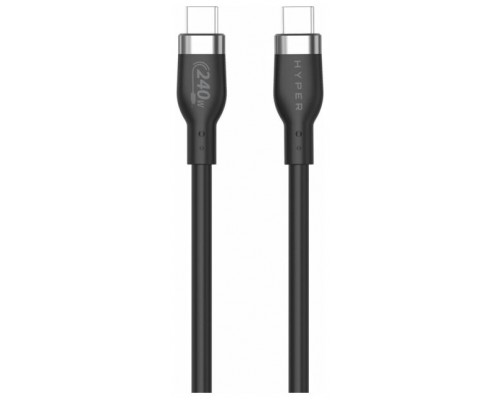 HYPER HJ4002BKGL cable USB USB 2.0 2 m USB C Negro