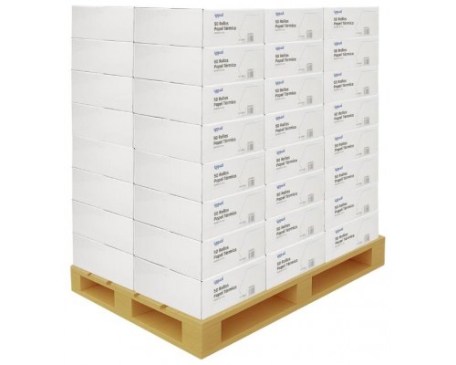 Palet 2400 rollos papel térmico sin BPA 80x80mm Palet 2400 rollos papel térmico sin BPA 80x80mm