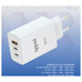 iggual Cargador triple USB-A + 2 x tipo C GaN 65W
