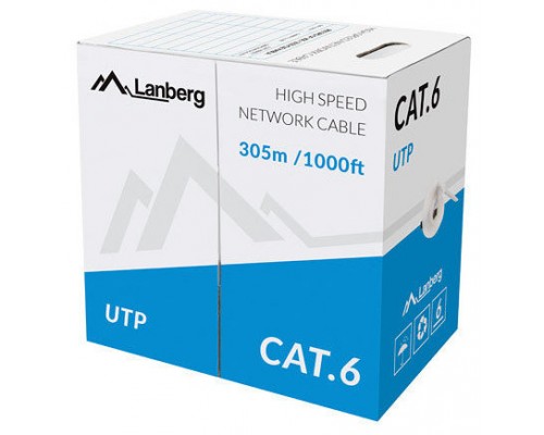 Lanberg LCU6-11CU-0305-S cable de red Gris 305 m Cat6 U/UTP (UTP)