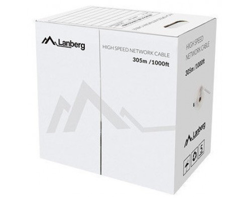 Lanberg LCU6-12CU-0305-S cable de red Gris 305 m Cat6 U/UTP (UTP)