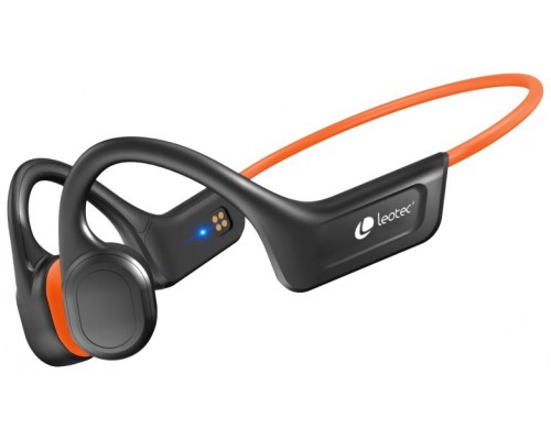 Auriculares leotec osea ipx7 inalambrico naranja