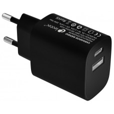 Leotec LECSPH20W2K cargador de dispositivo mÃ³vil Smartphone, Tableta Negro, Blanco Corriente alterna Carga rÃ¡pida Interior