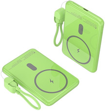 Leotec Power Bank inalámbrico 5000mAh 20W Verde Leotec Power Bank inalámbrico 5000mAh 20W Verde
