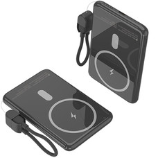 Leotec Power Bank inalámbrico 5000mAh 20W Negro Leotec Power Bank inalámbrico 5000mAh 20W Negro