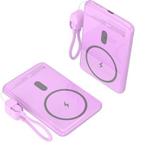 Leotec Power Bank inalámbrico 5000mAh 20W Rosa Leotec Power Bank inalámbrico 5000mAh 20W Rosa